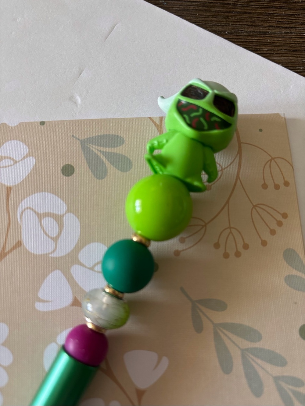 Disney Doorables: Nightmare Before Christmas: Oggie Boggie handmade beaded pen